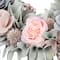 14" Roses & Thistle Artificial Spring Wooden Floral Wreath